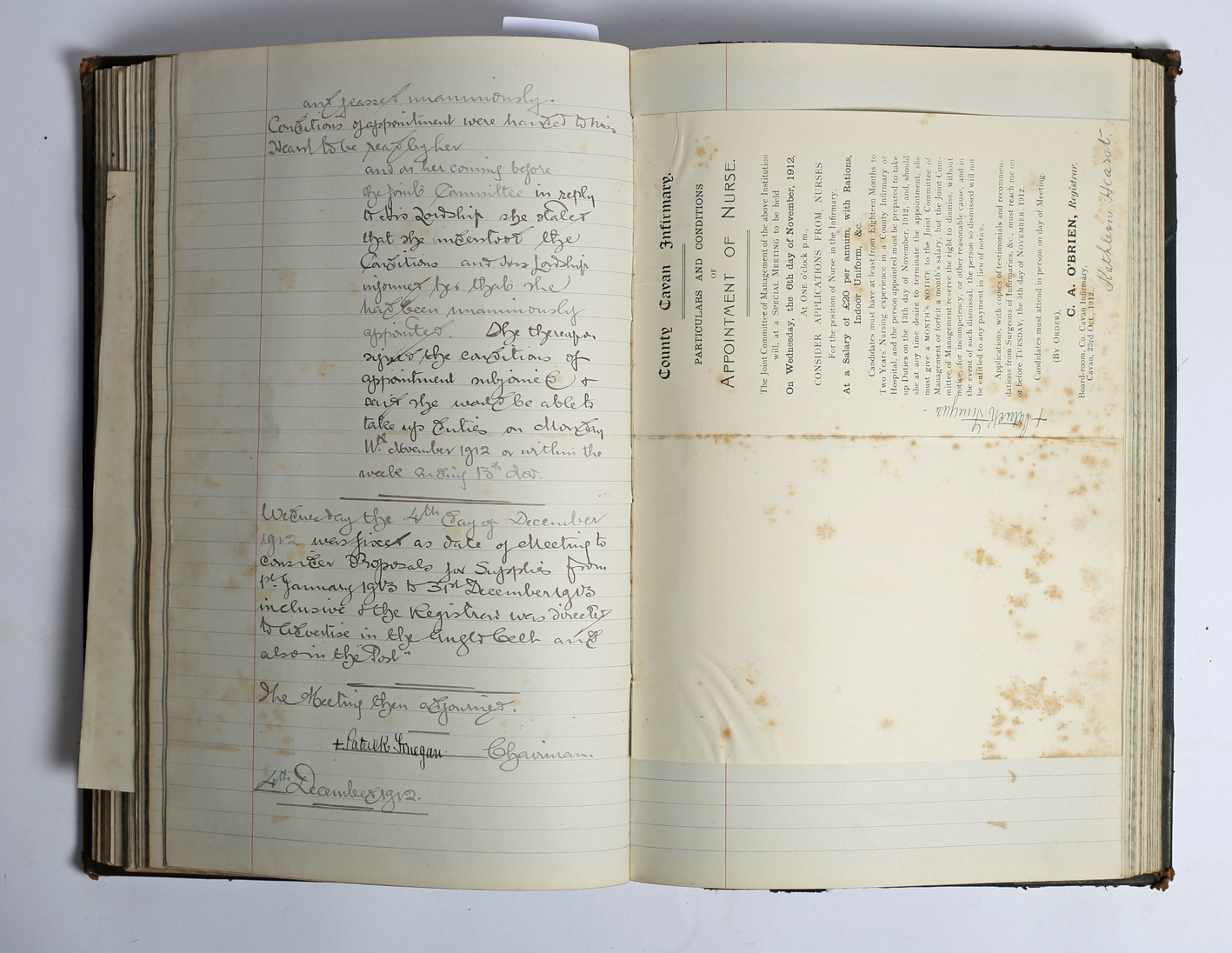 Cavan-County-Infirmary-Book-1907-1917 Cavan-County-Infirmary-Book-1907-1917